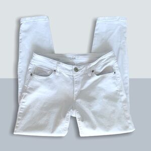 Loft curvy skinny ankle capri jeans size 2